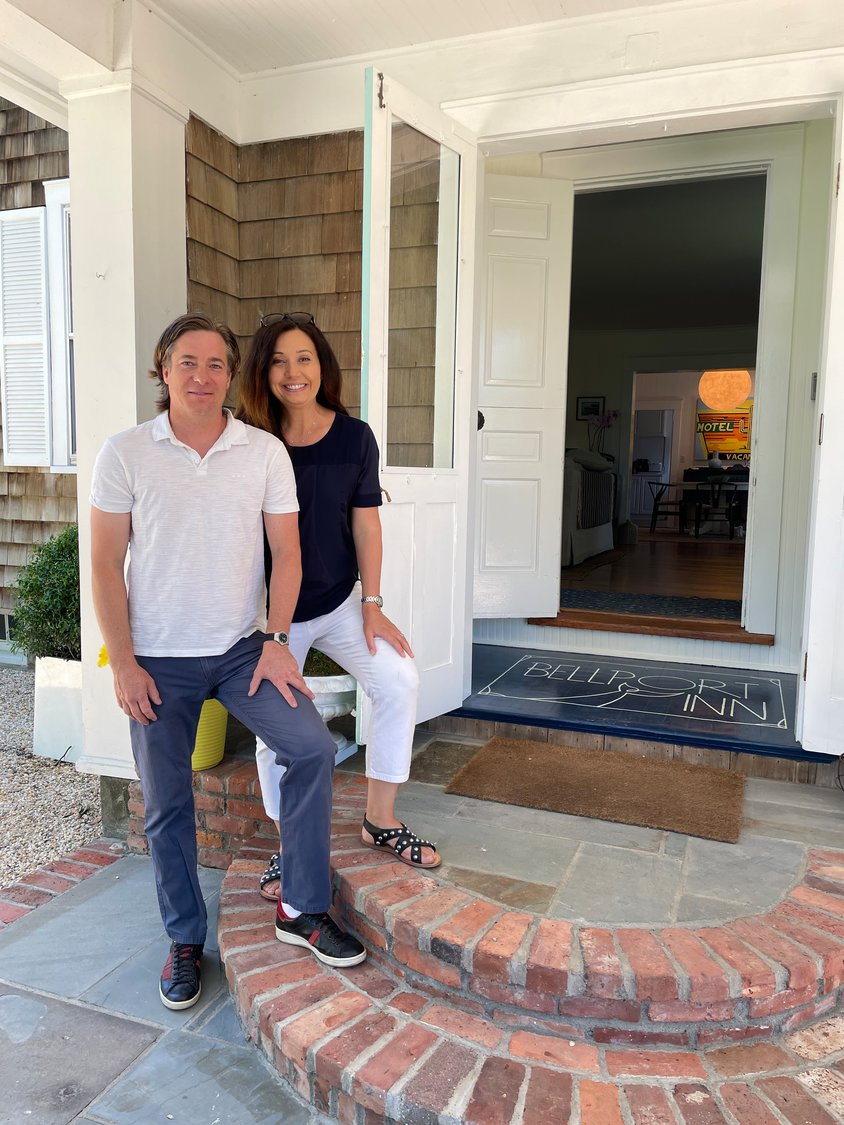 Italy native Ivana Newman and her husband and business partner, John Newman, purchased the property in April, restoring it into the Bellport Inn, which is now open for bookings.